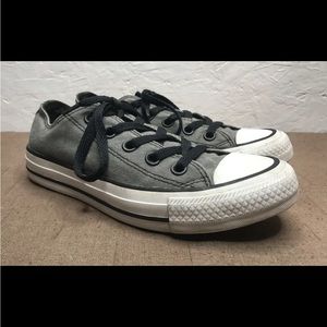 Converse Women's Sneakers Gray Canvas Low Top Size 5 Shoes Chuck Taylor Chucks